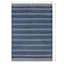 (B824) Ty Pennington Terrace Indigo Striped Flatweave Area Rug, 5x7