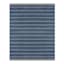 (B824) Ty Pennington Terrace Indigo Striped Flatweave Area Rug, 8x10