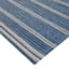 (B824) Ty Pennington Terrace Indigo Striped Flatweave Area Rug, 8x10