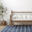 (B824) Ty Pennington Terrace Indigo Striped Flatweave Area Rug, 8x10