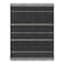 (B817) Hutton Black Flatweave Tassel Area Rug, 8x10