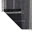 (B817) Hutton Black Flatweave Tassel Area Rug, 8x10