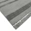 (A483) Laila Ali Albion Grey Striped Woven Area Rug, 5x7