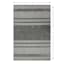 (A483) Laila Ali Albion Grey Striped Woven Area Rug, 5x7