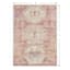 (B826) Red & Pink Tribal Patterned Washable Area Rug, 5x7