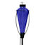 Dark Blue Glass Garden Torch, 61"