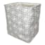 XLarge Square Fabric Basket Geo Grey