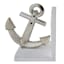 2-Piece Silver Anchor Bookends Set, 5"