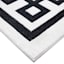 (B838) Providence Verona Ivory Key Border Runner, 2x6