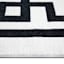 (B838) Providence Verona Ivory Key Border Runner, 2x6