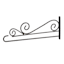 Swirl Wall-Mount Garden Flag Hanger