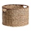 Bacburi Round Woven Abaca Storage Basket, Medium