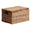 Bacburi Woven Abaca Storage Basket with Lid, Medium