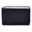 Black Rectangle Fabric Storage Basket, Medium