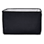 Black Rectangle Fabric Storage Basket, Small