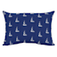 Providence Blue Sailboat Lumbar Outdoor Throw Pillow, 14x20