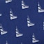 Providence Blue Sailboat Lumbar Outdoor Throw Pillow, 14x20