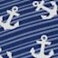 Providence Blue Anchor Square Outdoor Throw Pillow, 16"