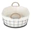 Lined Oval Storage Basket, Large