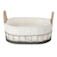 Lined Oval Storage Basket, Medium