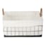 Lined Rectangle Wire Storage Basket, Large