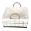 Lined Rectangle Wire Storage Basket, Medium