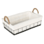 Lined Rectangle Wire Storage Basket, Small