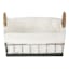 Lined Rectangle Wire Storage Basket, Small