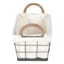 Lined Rectangle Wire Storage Basket, Small