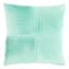 Vilano Aqua Blue Pleated Throw Pillow, 18"