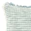 Delphi Blue Waffle Fringe Throw Pillow, 21"