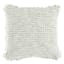 Delphi Grey Waffle Fringe Throw Pillow, 21"