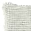 Delphi Grey Waffle Fringe Throw Pillow, 21"