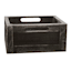 Grey Wooden Storage Crate, Medium