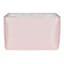 Pearl Blush Pink Rectangle Fabric Storage Basket, Large