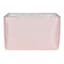 Pearl Blush Pink Rectangle Fabric Storage Basket, Medium