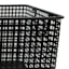 Crosby St. Straton Black Metal Rectangle Storage Basket, Large