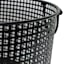 Straton Black Round Metal Storage Basket, Small