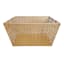 Geo Gold Metal Rectangle Storage Basket, Large