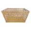 Geo Gold Metal Rectangle Storage Basket, Medium