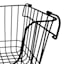 Stanley Black Metal Wire Stack Storage Basket, Medium