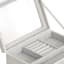 Grey Drawer Leather Jewelry Organizer