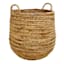 Honeybloom Natural Water Hyacinth Storage Basket, Large