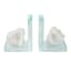1-Piece White Geode Bookend, 5.5"