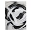 Black & White Abstract Hand Canvas Wall Art, 35x48