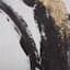 Crosby St. Embellished Black & White Abstract Canvas Wall Art, 25x50