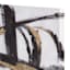 Crosby St. Embellished Black & White Abstract Canvas Wall Art, 25x50