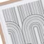 Tracey Boyd Framed Black & White Geometric Lines Canvas Wall Art, 16x20