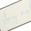 Ty Pennington Framed Stay Awhile Canvas Wall Sign, 20x8