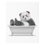Panda Bathtub Canvas Wall Art, 12x16